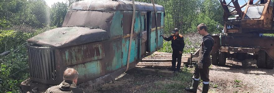 В тесовском музее узкоколейки новый экспонат