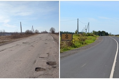 В Новгородском районе отремонтировали дорогу, ведущую на ильменские пляжи