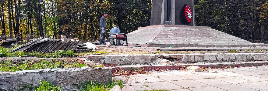 В Великом Новгороде реконструируют памятник жертвам войны в Афганистане