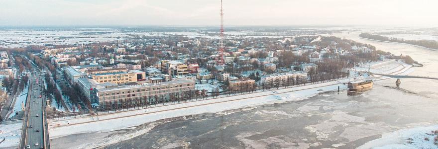 Зимний город с высоты. Фотоподборка